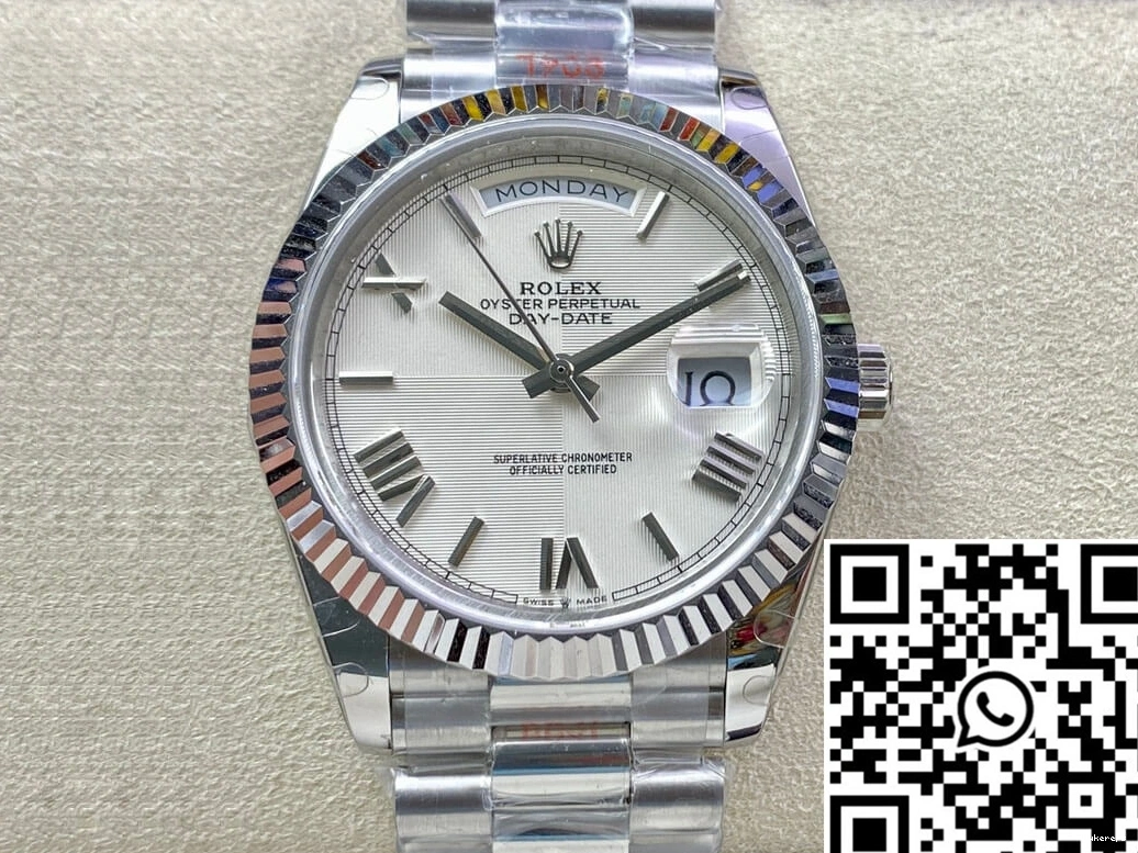 Rolex EW Factory Silver Date Dial Day 228239-83419 0123